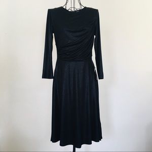 Spense NWT Long Sleeve Foil Draped Dress Womens XS